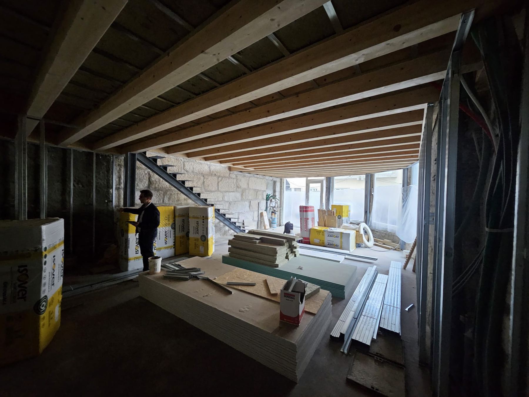 Primeira visita ao espaço RE/MAX Pro, ainda em obra